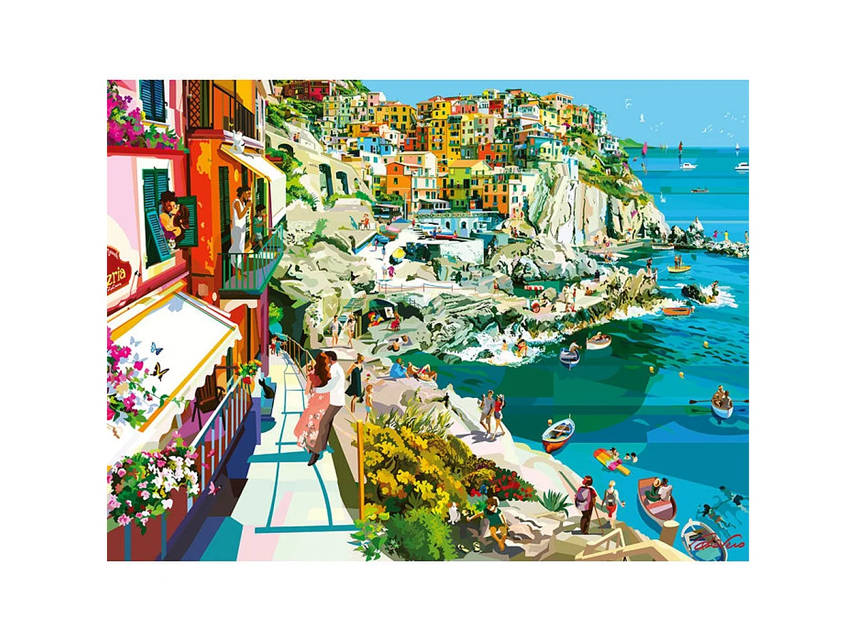 Ravensburger Puzzle 1500 pièces - Romance des Cinque Terre (80 x 60 cm)