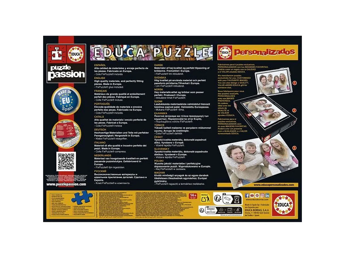 Puzzle EDUCA Reine Lézard - 1000 pièces, 48 x 68 cm