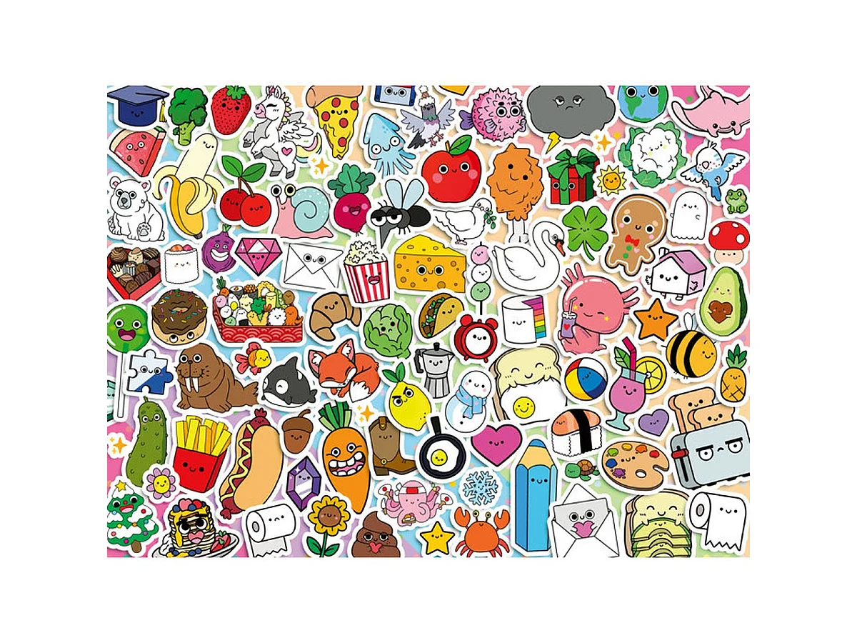 Ravensburger Cute Kawaii Chaos - Puzzle 500 pièces