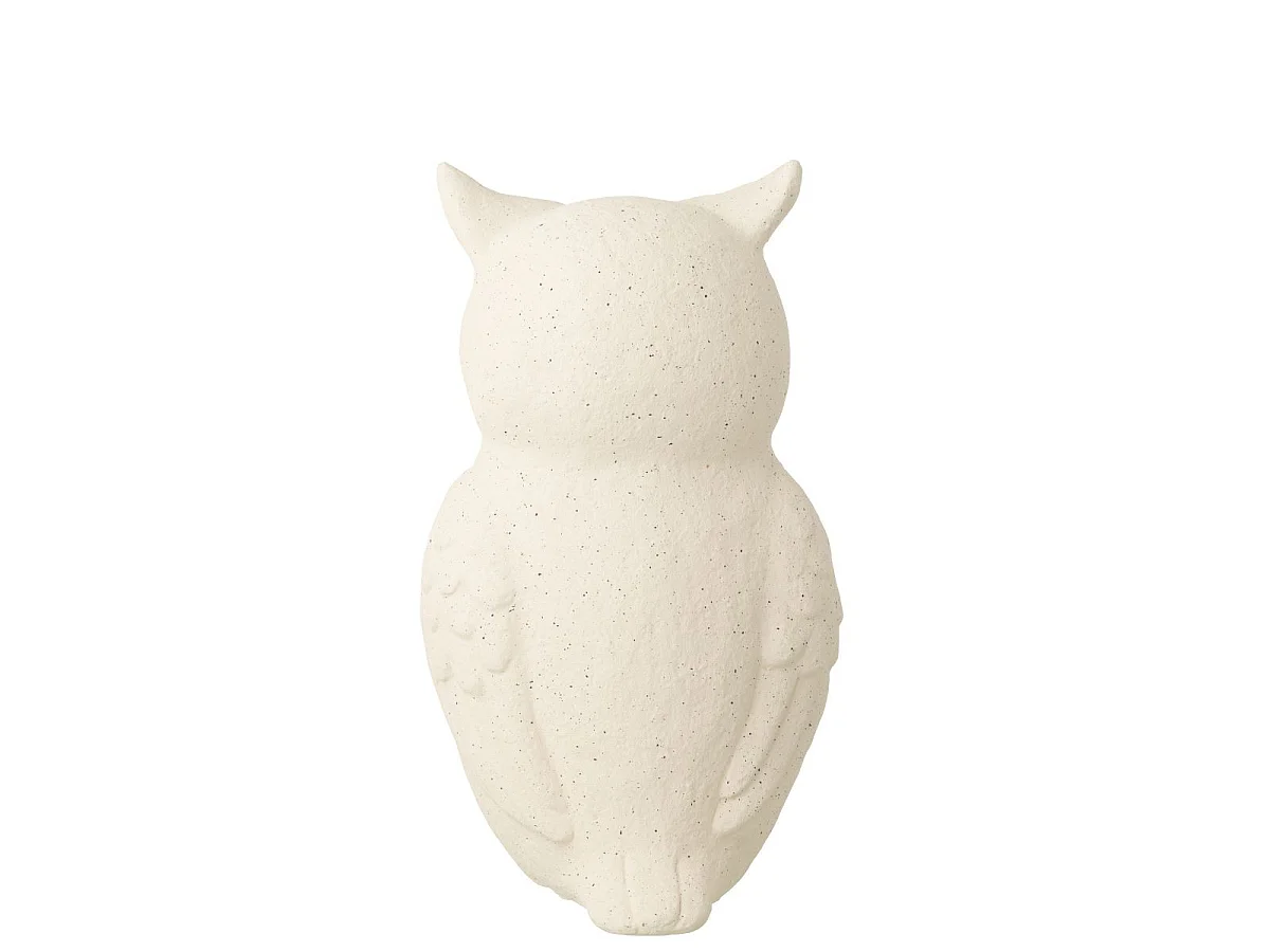 Statuette Hibou d'Extérieur "Mosaïque" 41cm Beige