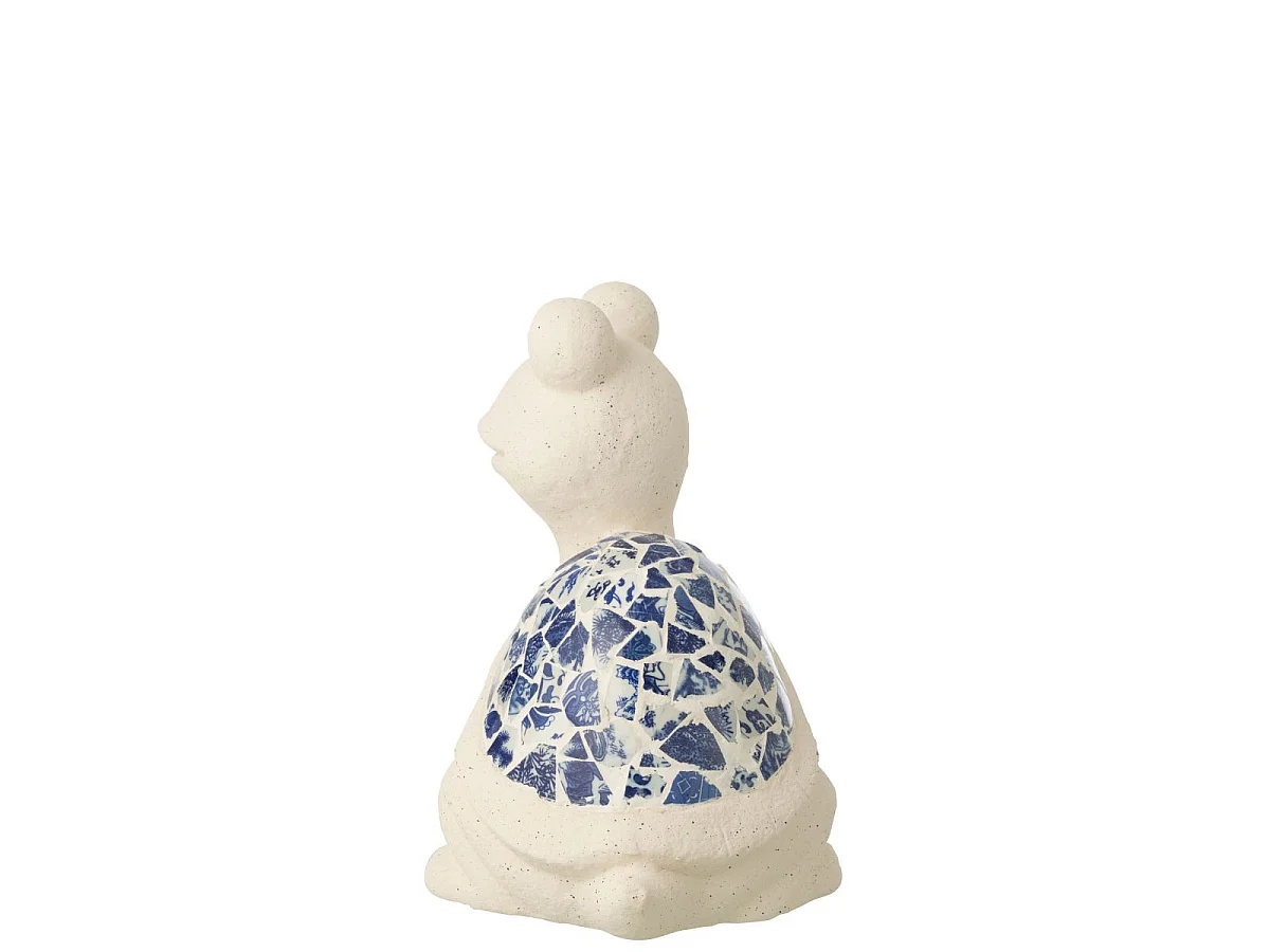 Statuette Tortue d'Extérieur "Mosaïque" 34cm Beige