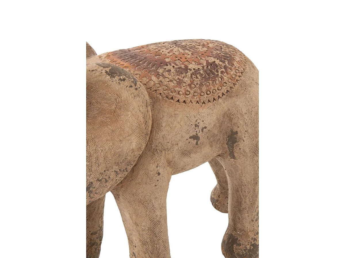Statue Éléphant Extérieur "Antik" 80cm Multicolore