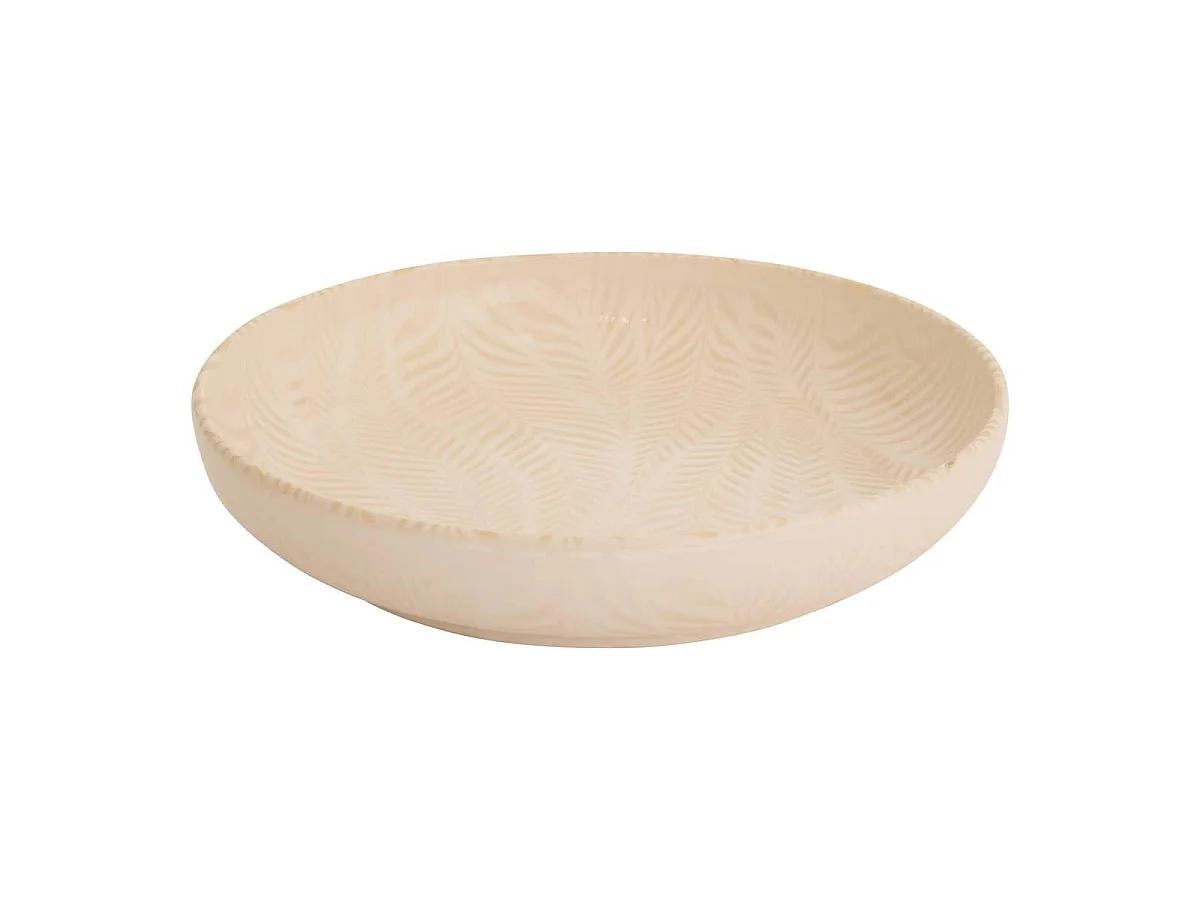 Lot de 6 Assiettes Creuses "Gina" 22cm Crème