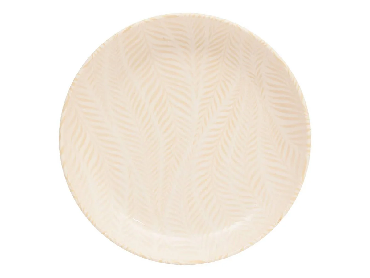 Lot de 6 Assiettes Creuses "Gina" 22cm Crème