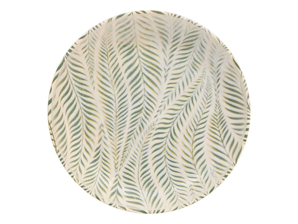 Lot de 6 Assiettes Creuses "Gina" 22cm Vert
