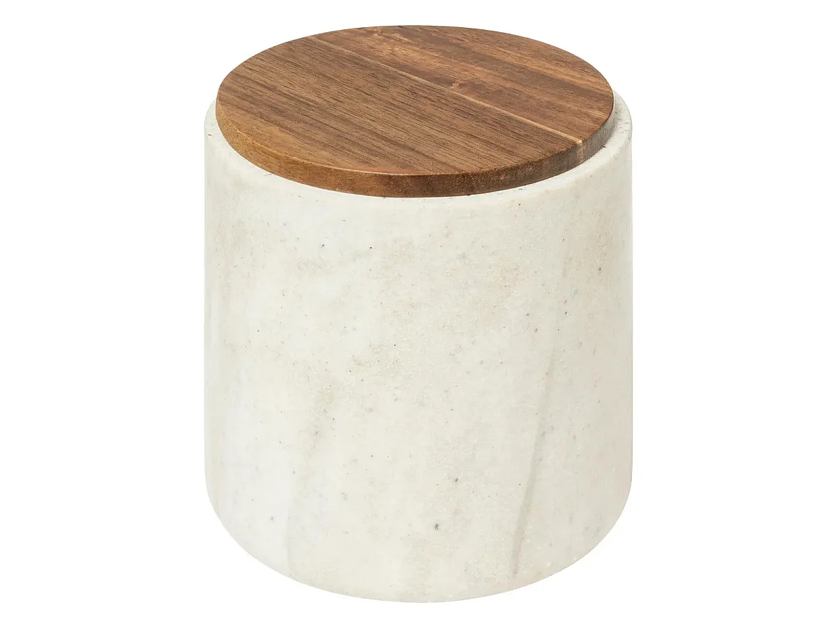 Pot à Coton Design "Côme" 11cm Beige