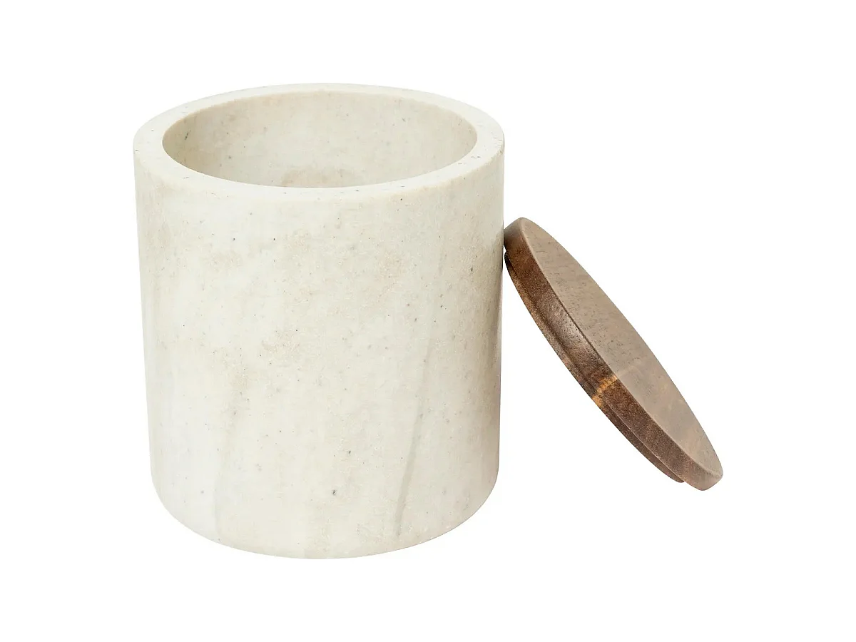 Pot à Coton Design "Côme" 11cm Beige