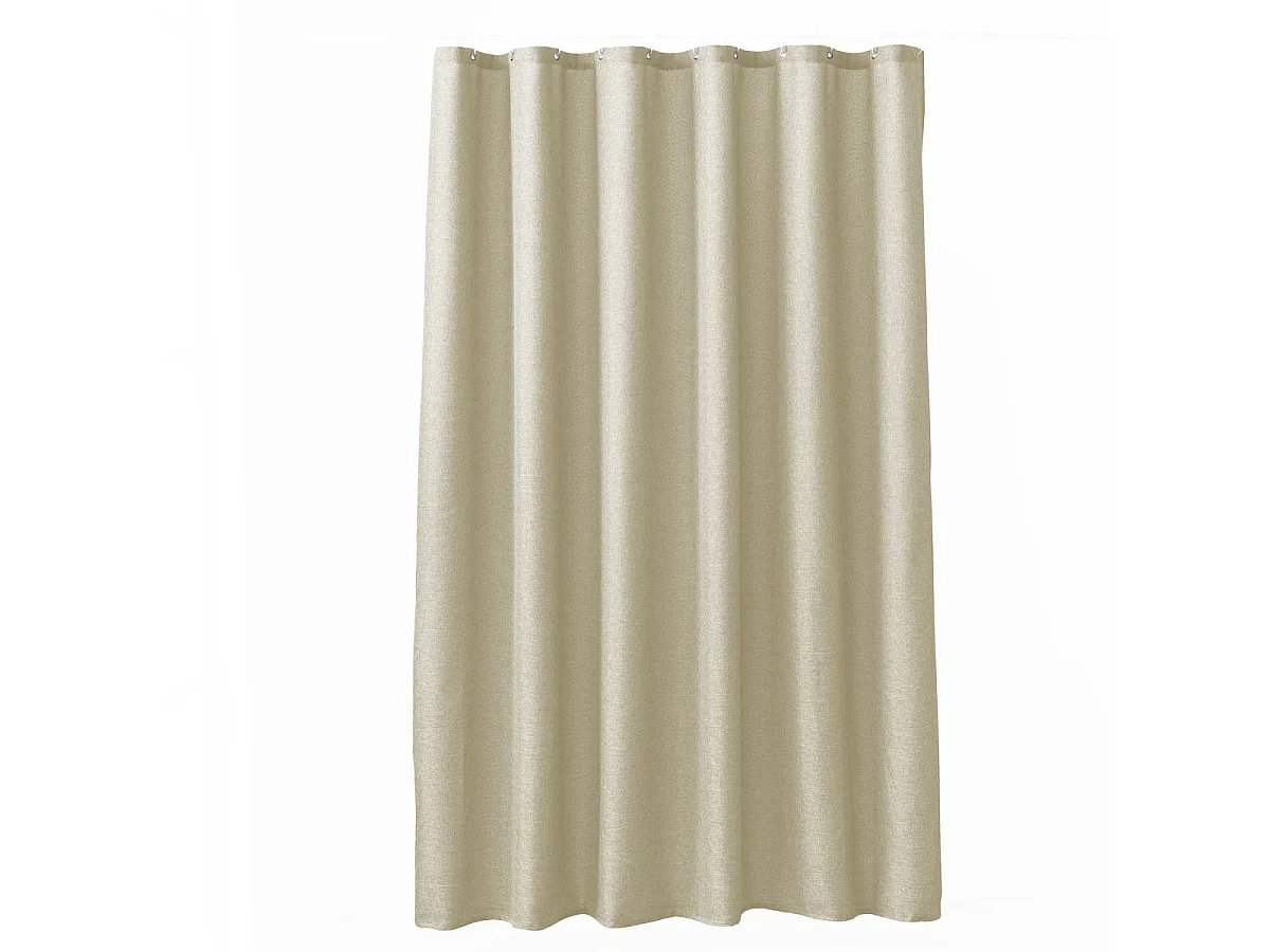 Rideau de Douche Uni "Miltone" 180x200cm Naturel