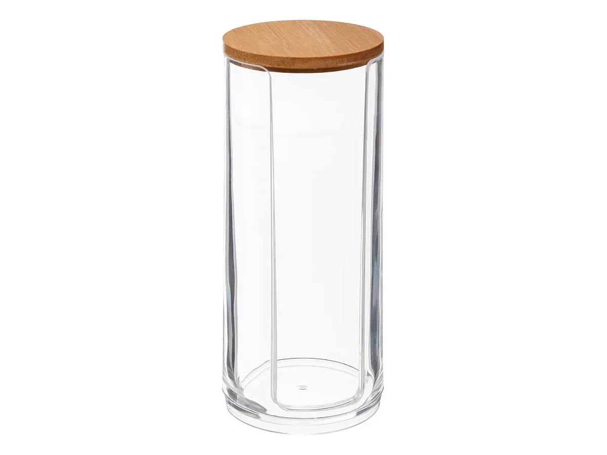 Distributeur de Coton Bambou "Selena" 17cm Transparent