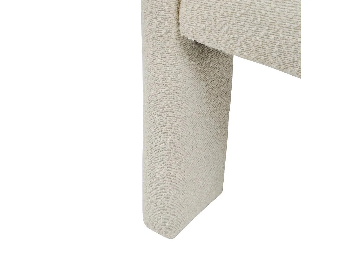 Fauteuil de Table Bouclette "Amos" 75cm Blanc