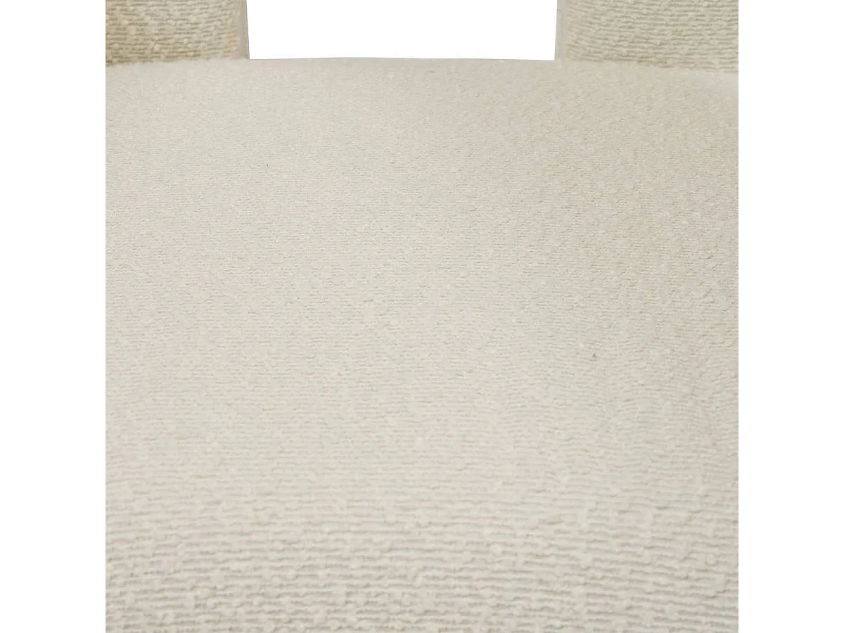 Fauteuil de Table Bouclette "Amos" 75cm Blanc