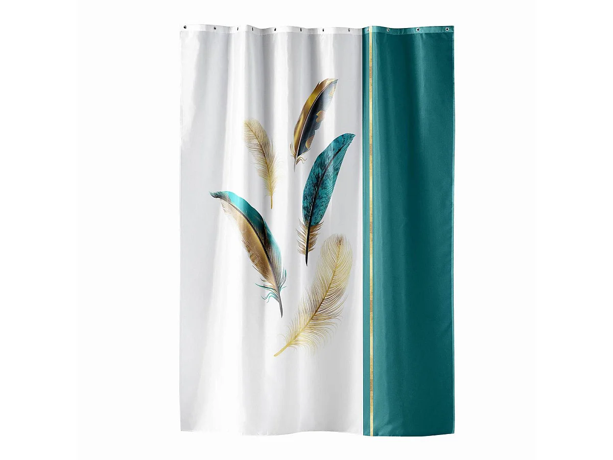 Rideau de Douche "Plumiss" 180x200cm Multicolore