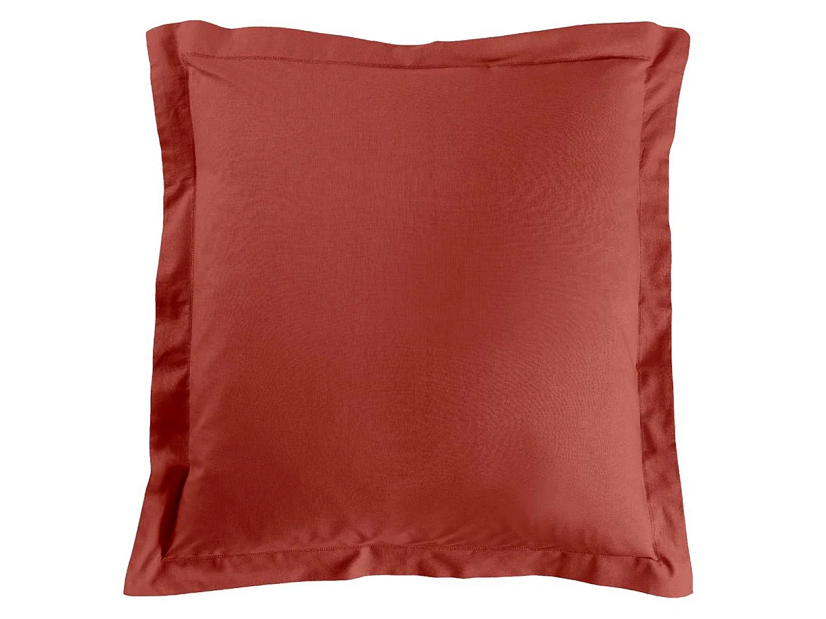 Taie d'Oreiller "Lina" 63x63cm Terracotta
