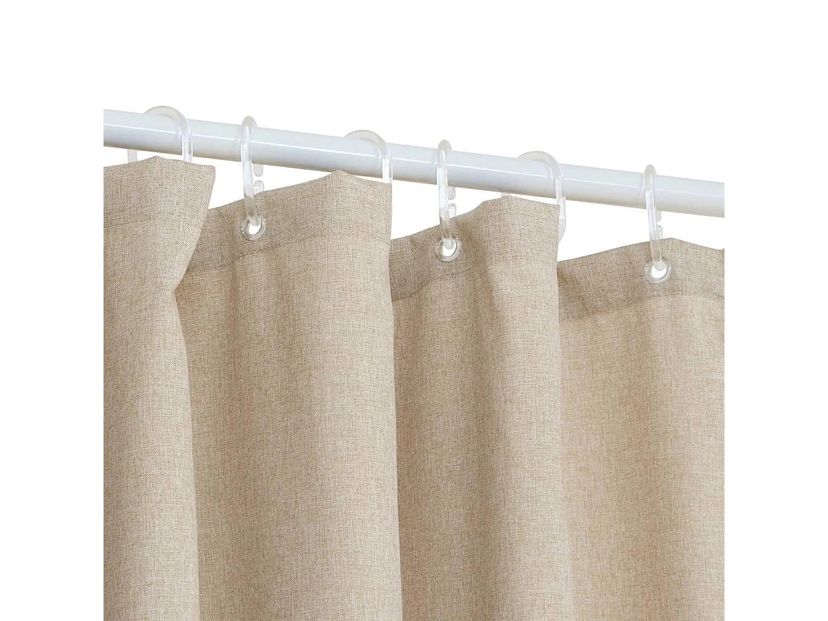 Rideau de Douche Uni "Polly" 180x180cm Beige