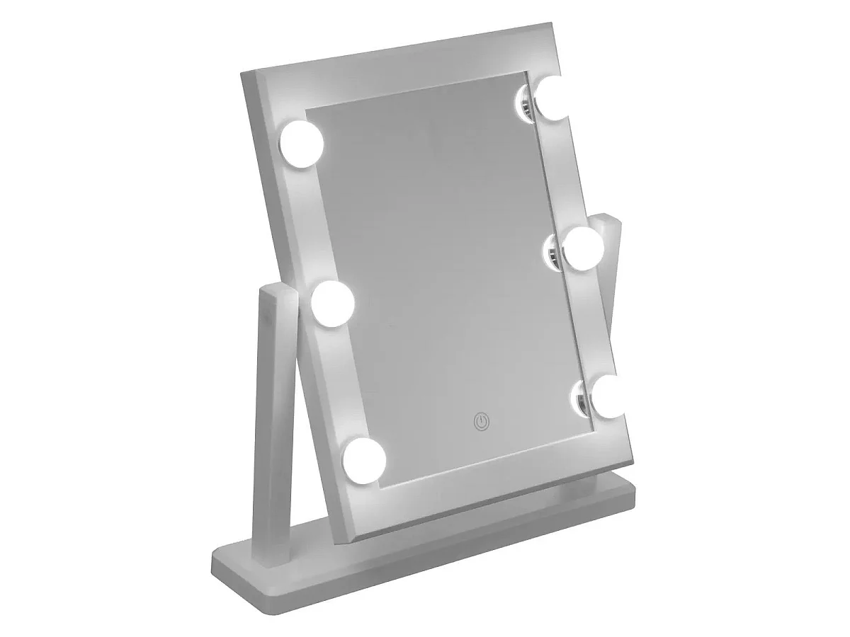 Miroir LED à Poser "Hollywood" 40cm Blanc