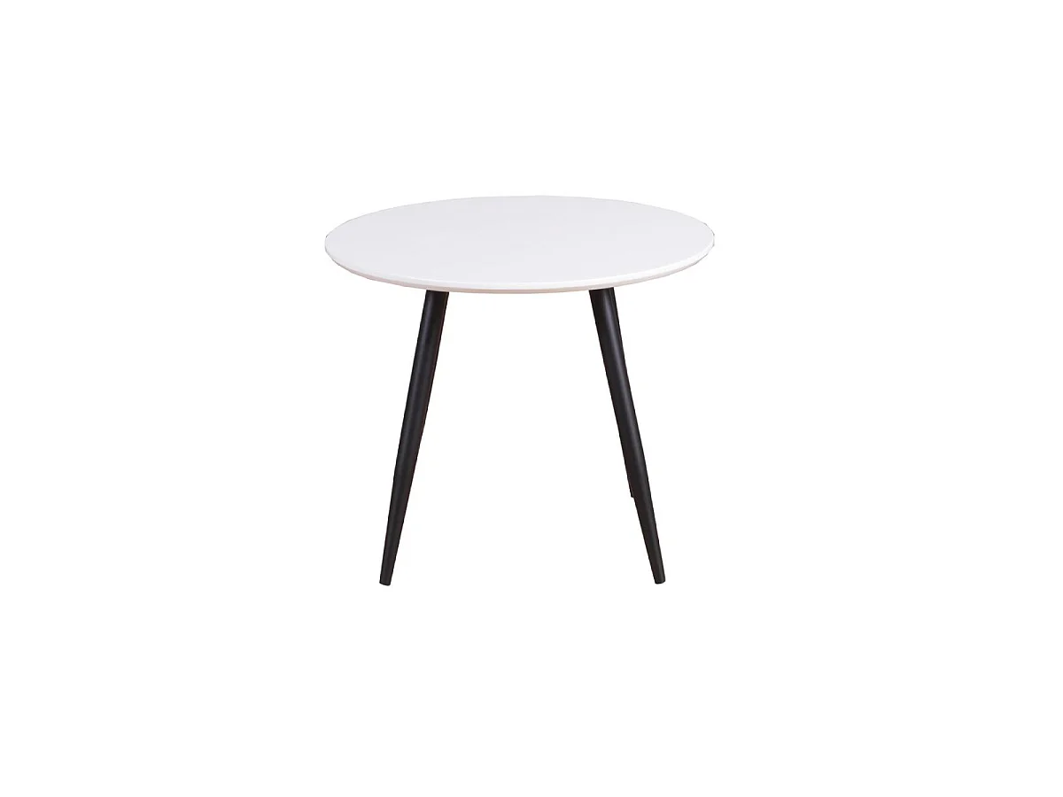 Table Enfant Design "Plaza" 60cm Blanc & Noir