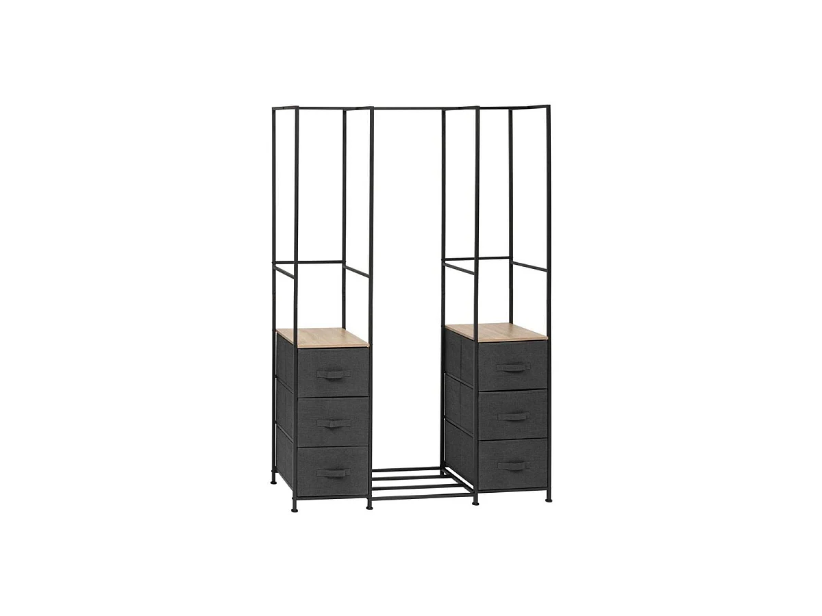 Penderie 6 Tiroirs "Tissa" 176cm Gris Foncé
