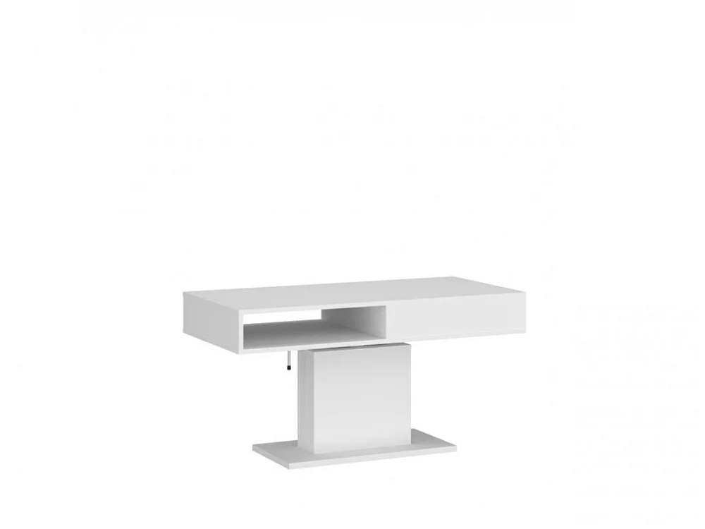 Salontafel Cortado 110x60x65cm - uitschuifbaar - lade - woonkamertafel - wit