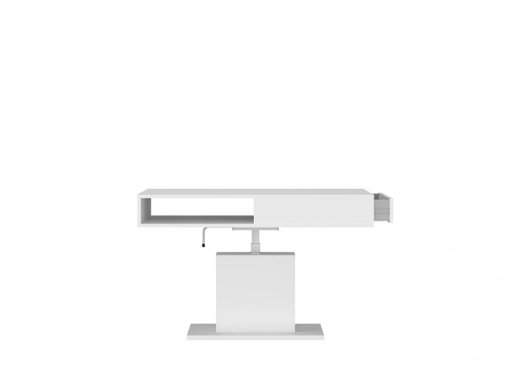 Salontafel Cortado 110x60x65cm - uitschuifbaar - lade - woonkamertafel - wit
