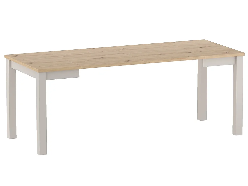 Ausziehbarer Tisch Axo 80x80/200 quadratisch Esszimmer Wohnzimmer 4-10 Pers Artisan Eiche