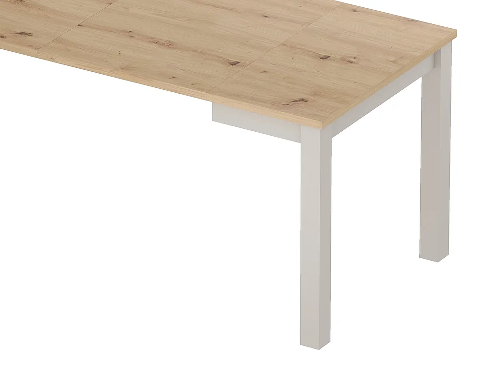 Ausziehbarer Tisch Axo 80x80/200 quadratisch Esszimmer Wohnzimmer 4-10 Pers Artisan Eiche