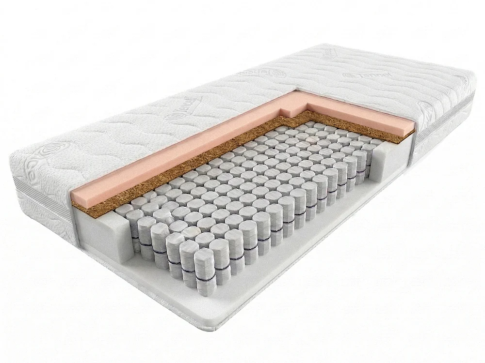 Matelas VitaDream Core 120x200 à ressorts ensachés - H3/H4 réversible - anti-allergique