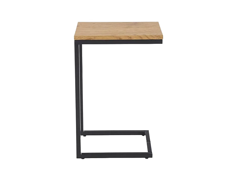 Ława NISA 60x40 dąb złoty/czarna