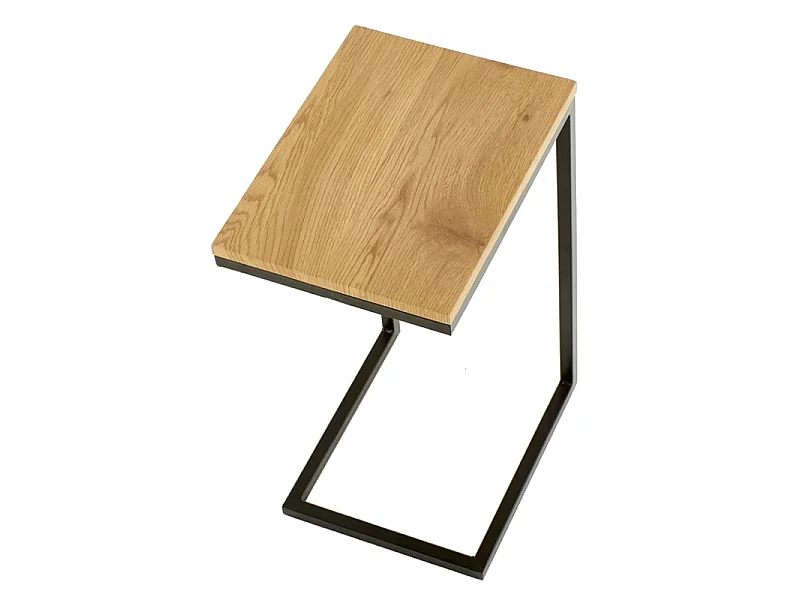 Ława NISA 60x40 dąb złoty/czarna