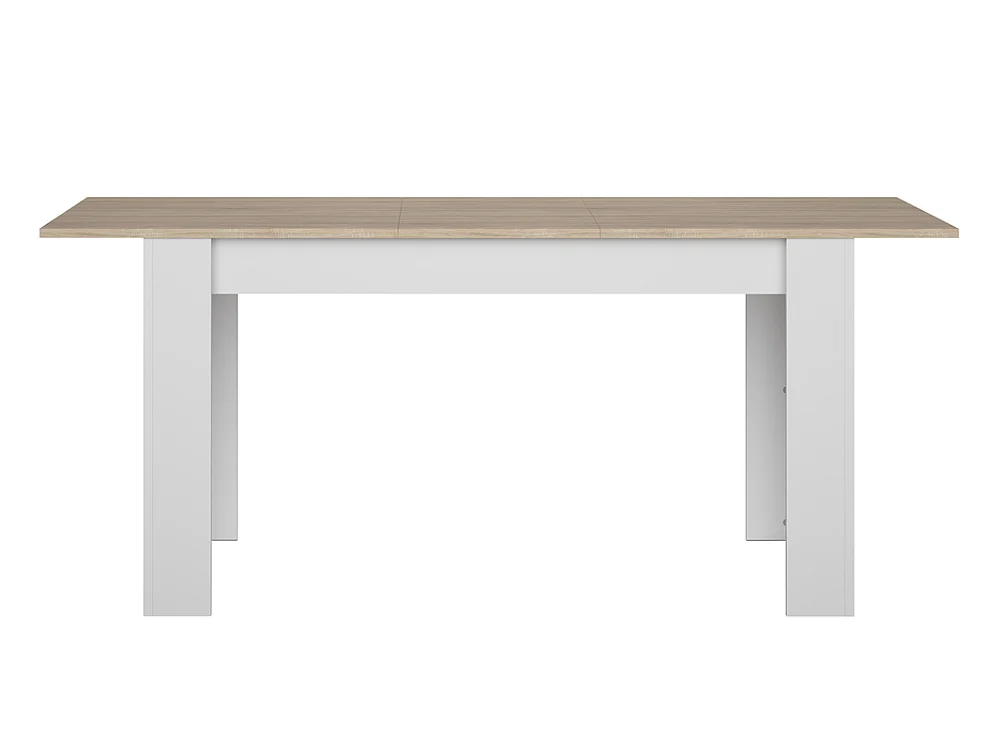 Table extensible Moso 137-176 cm pour 8 personnes pour salle à manger chêne sonoma/blanc