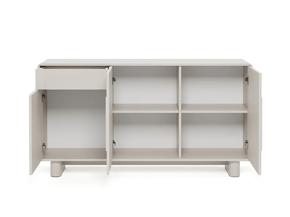 Commode Aura 3D1S 150x82x38cm - meuble de salon et de salle à manger - cachemire