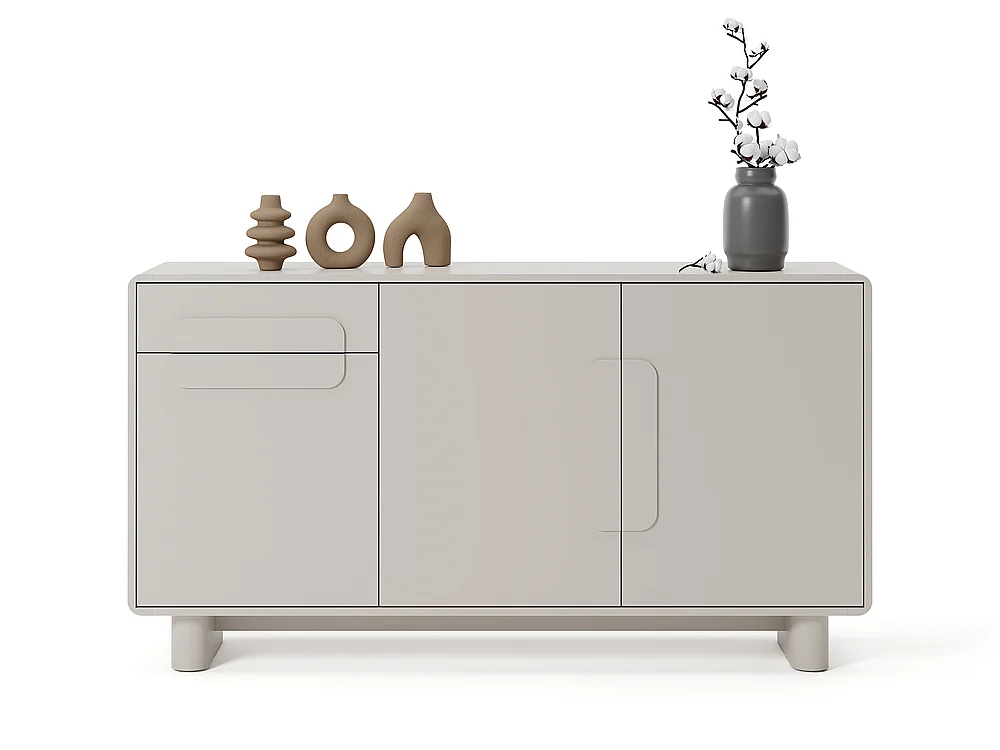 Commode Aura 3D1S 150x82x38cm - meuble de salon et de salle à manger - cachemire