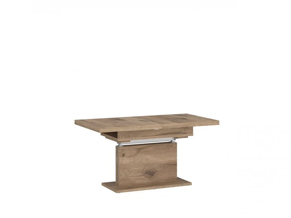 Banc-table Cortado 110-150x59x70cm - extensible table de salon - chêne viking
