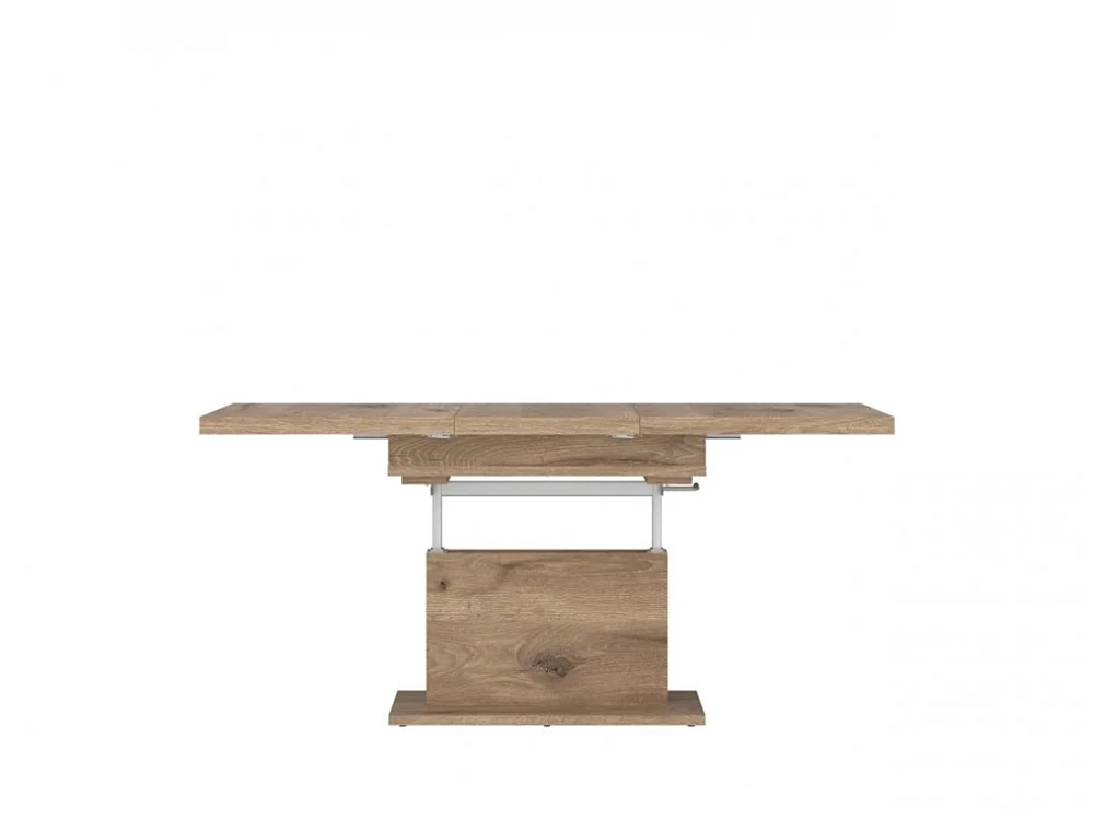 Banc-table Cortado 110-150x59x70cm - extensible table de salon - chêne viking