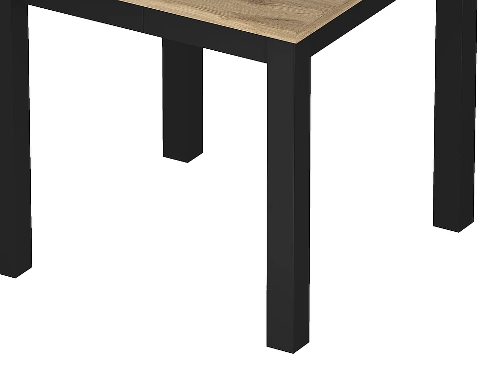 Table extensible Axo 80x80/200 carrée salle à manger salon 4-10 personnes Chêne Wotan