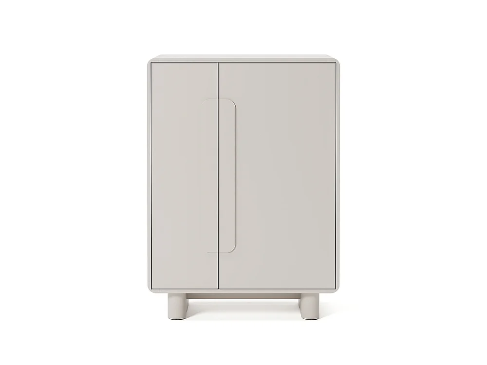 Commode Aura 2 portes 80x112x38cm - meuble de salon et de chambre - cachemire