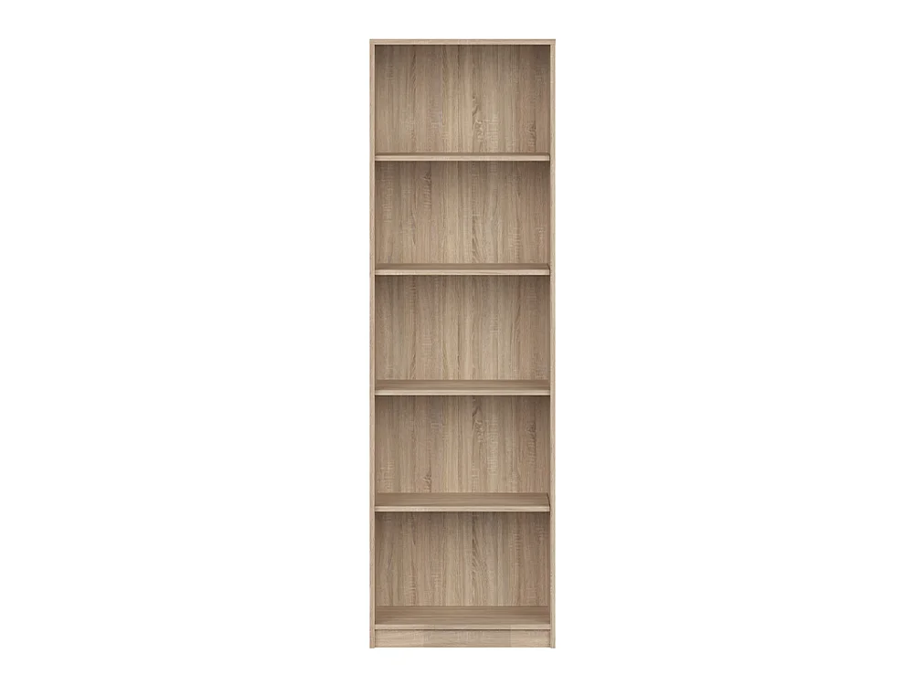 Étagère Nubo 60x197x34cm - 4 tablettes ouvertes - pour salon et bureau - chêne sonoma