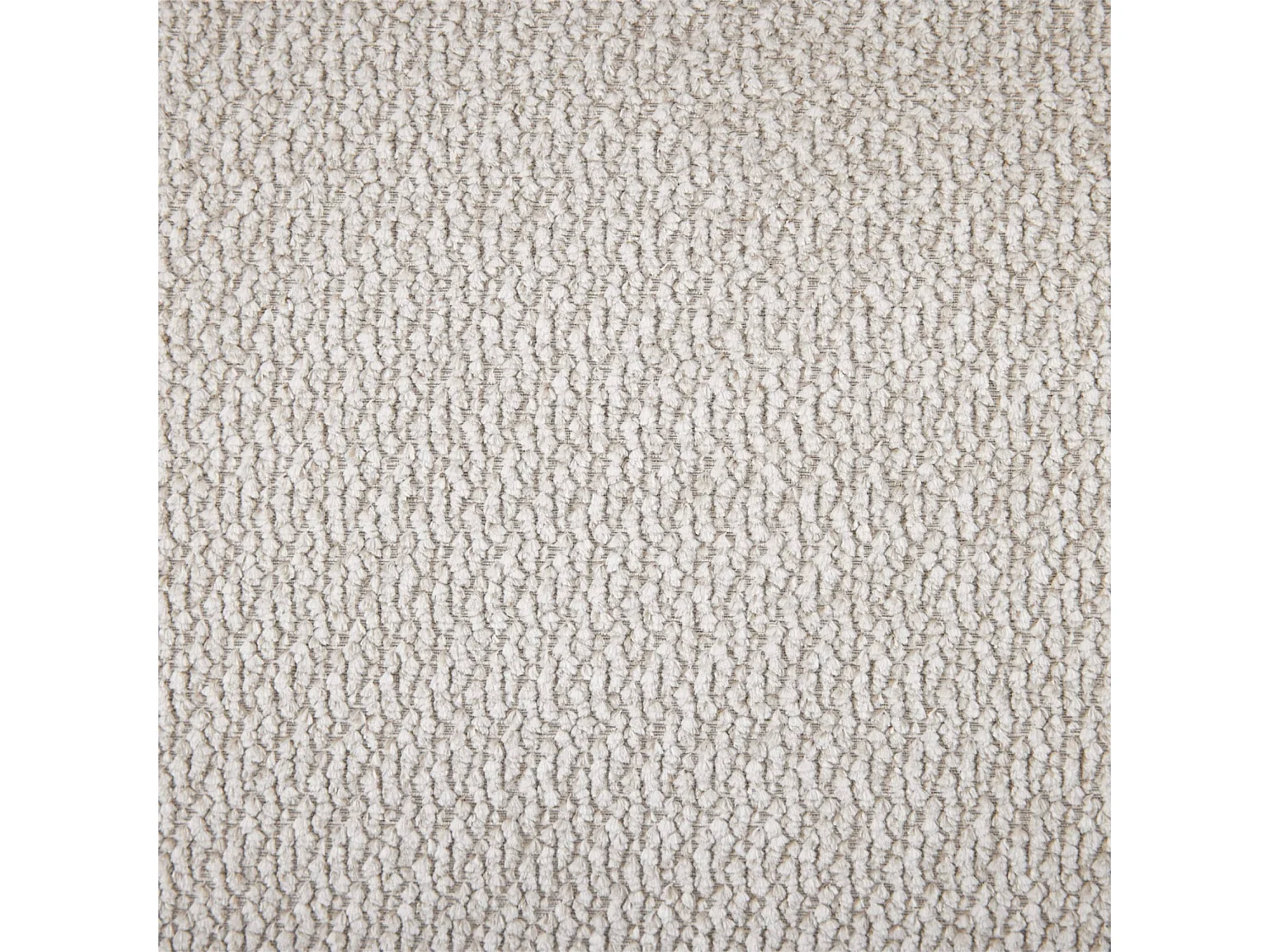 Sillón vintage de tela chenilla con estructura cromada blanco roto