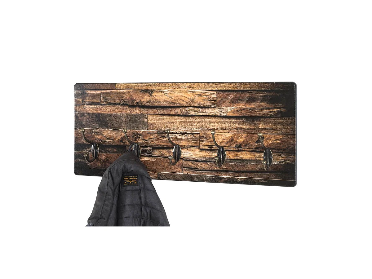 Patère Murale Design "John" 60cm Marron