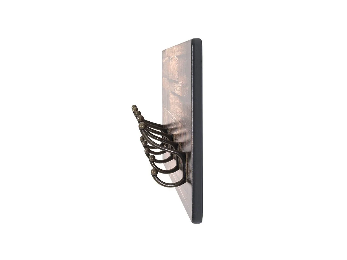 Patère Murale Design "John" 60cm Marron