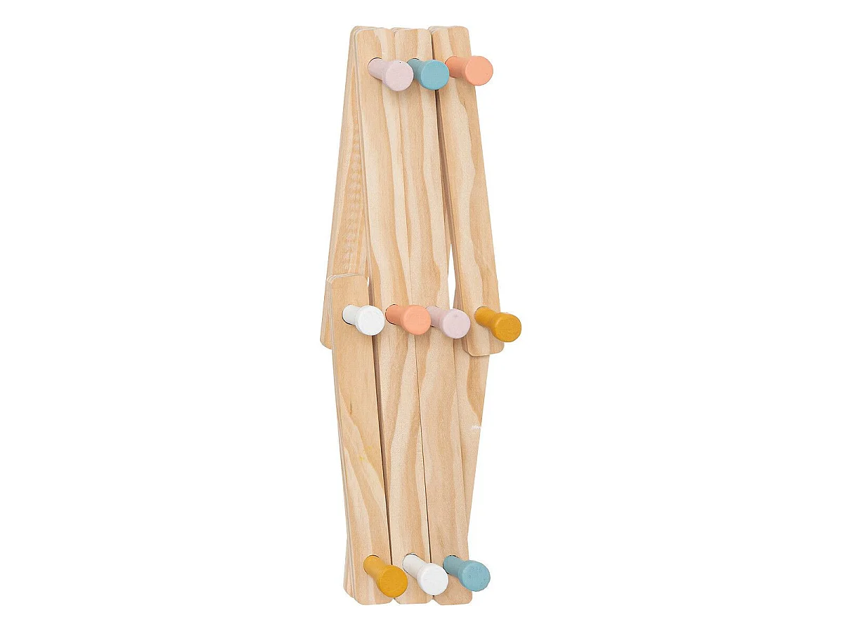 Patère Enfant 10 Crochets "Accord" 50cm Beige