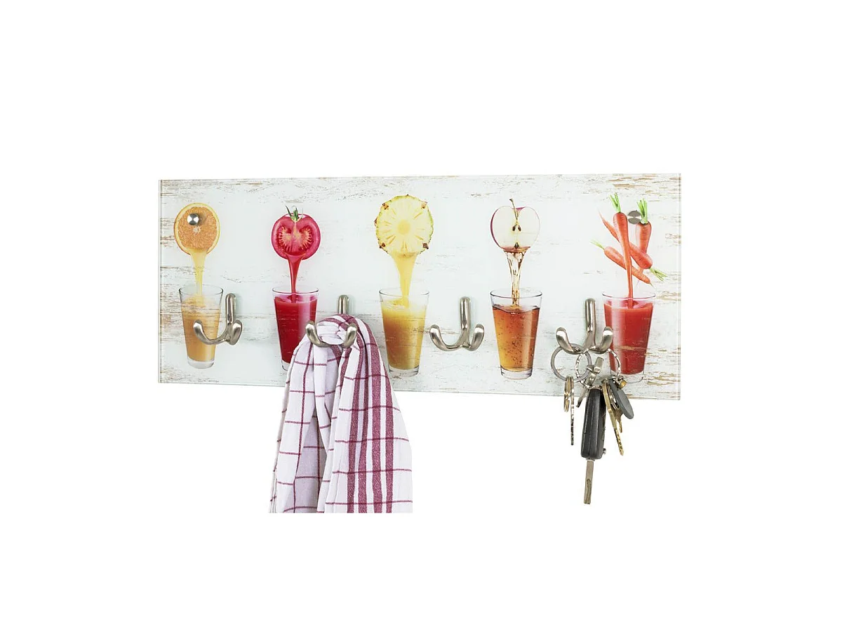 Patère Murale Verre "Jus" 50cm Multicolore