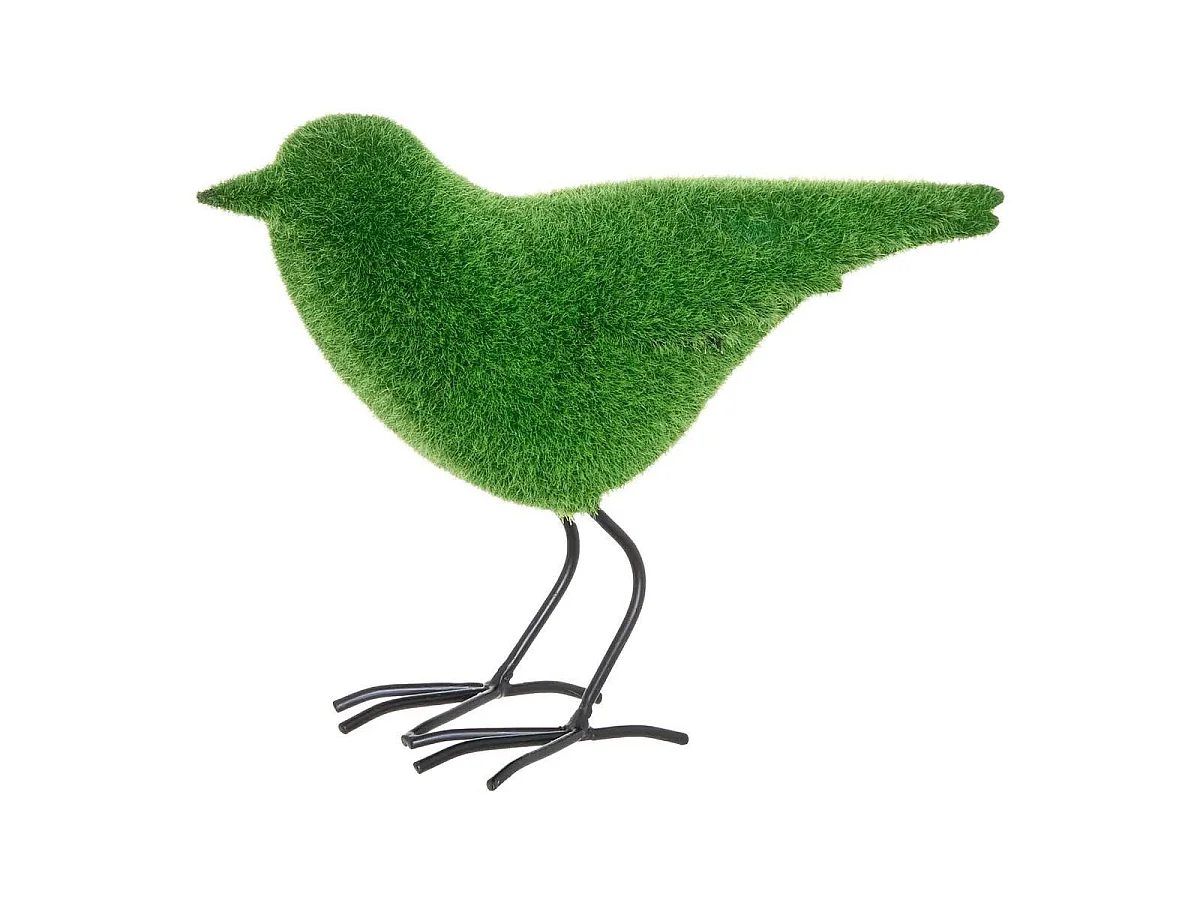 Oiseau Déco Extérieur "Grass" 28cm Vert