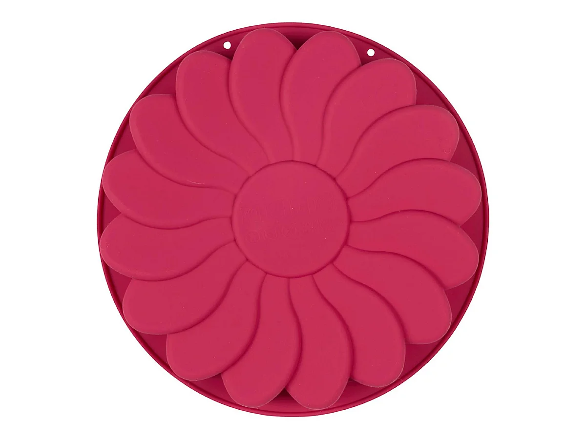 Moule à Gâteau en Silicone "Marguerite" 21cm Rose