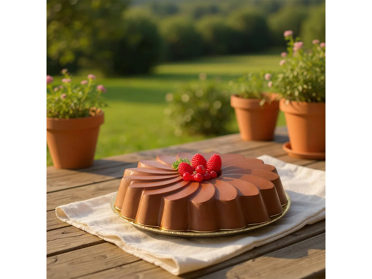 Moule à Gâteau en Silicone "Marguerite" 21cm Rose