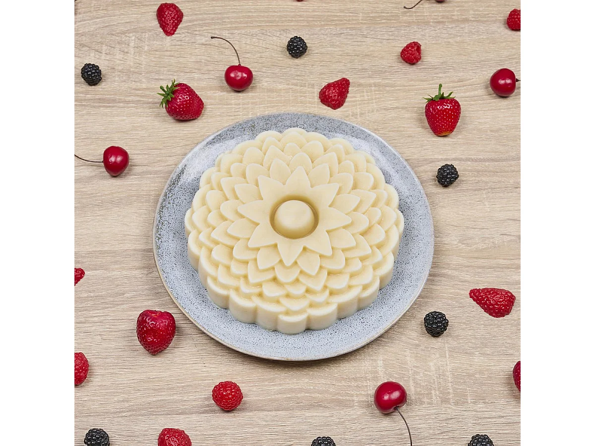Moule à Gâteau en Silicone "Dahlia" 20cm Rose