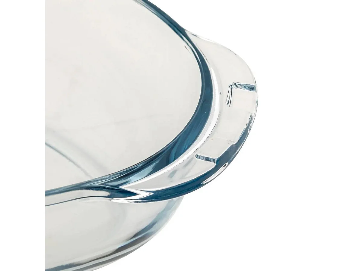 Plat à Four en Verre "Ovale" 34cm Transparent