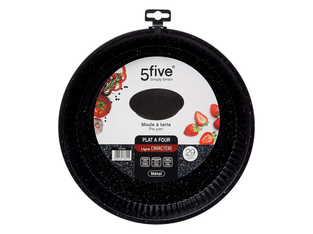 Plat à Tarte "Caractère" 29cm Noir