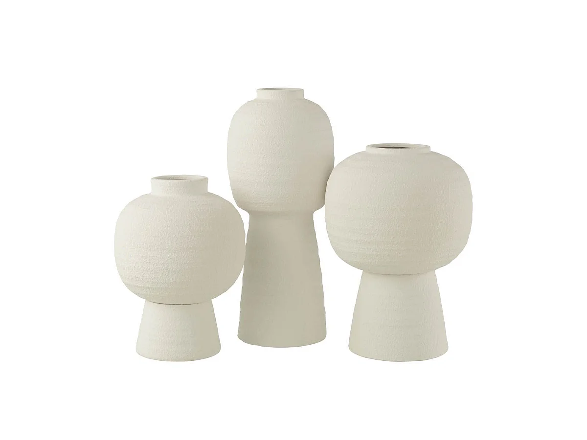 Vase Lanterne Déco "Russel" 50cm Blanc