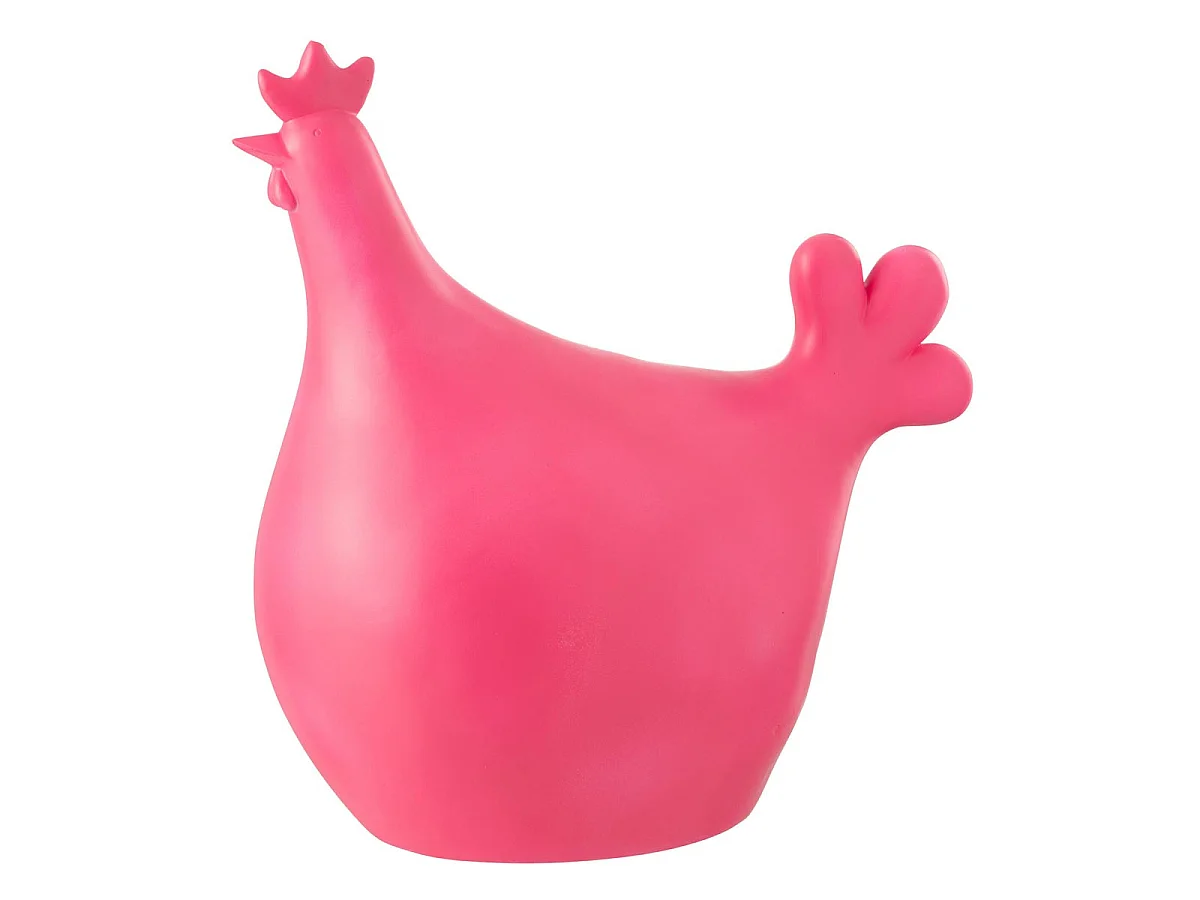 Statuette Coq Extérieur "Alfredo" 35cm Rose