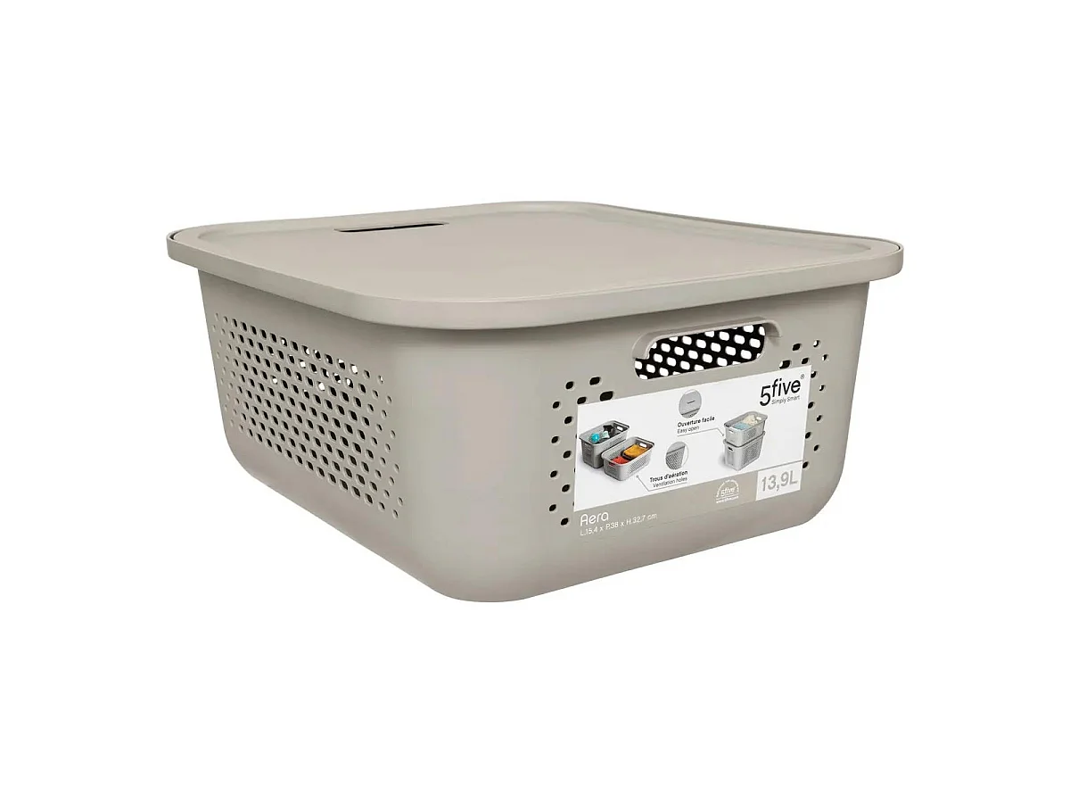 Boîte de Rangement "Area" 13,9L Lin